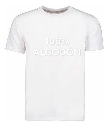 Camiseta Para Caballero 100% Algodon Peinado Uso Diario