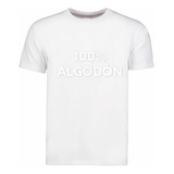 Camiseta Para Caballero 100% Algodon Peinado Uso Diario