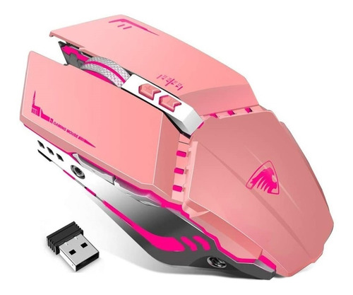 Mouse Gamer Inalambrico Dpi 2400 Recargable Led 7 Botones