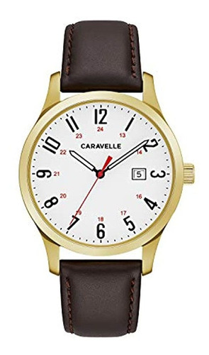 Reloj Caravelle 44b116 mens Gold-tone Reloj W/fecha