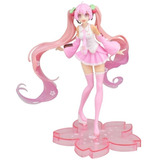 Hatzune Miku Rosada Figura De Colección + Obsequio