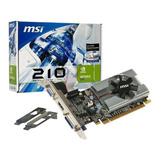 Placa Video Msi Geforce Gt210 1gb Ddr3 Low Profile 210