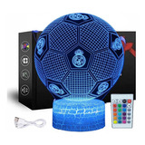 Vectores Lampara Luces 3d Led Acrilico Nocturna Niños Fútbol