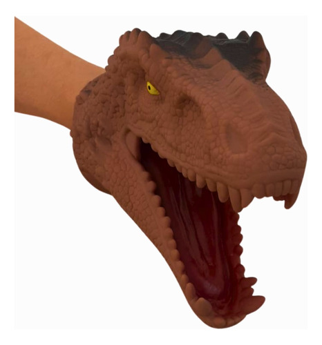 Fantoche Mão Luva Cabeça Dinossauro T-rex Brinquedo Infantil