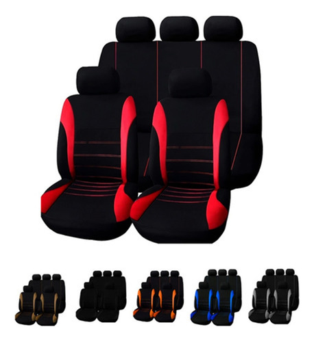 Set Funda Universal Cubre Asiento Automóvil 10 Piezas Coche