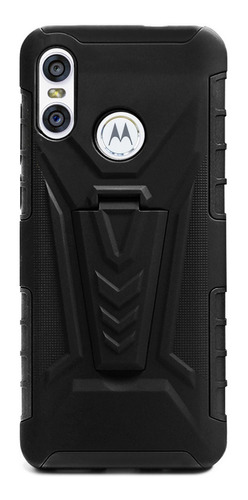 Funda Para Moto Motorola Protector Uso Rudo Clip Reforzado
