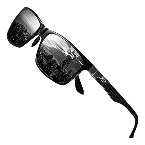 Gafas De Sol - Duco Men's Luxury Carbon Fiber Temple Polariz