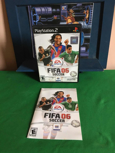 Playstation 2 Fifa 06 Soccer- Somente A Capa E Manual