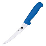 Cuchillo Deshuesador Curvo Victorinox® Fibrox Colores, 15cm Color Azul