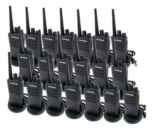 Set 20 Radios Bf-c2 Baofeng Uhf Walkie Talkie Usb M S I