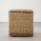 Pouf Seagrass Box Puff Banco Banqueta Yute Rattan