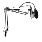 Microfone Estúdio Sf920 + Pop Filter + Braço Articulado