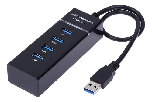 Hub 4 Puertos Multi Usb 3.0 Indicador Luz Led Adaptador