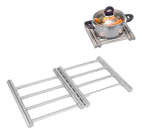 Posa Fuentes Olla Pava Extensible Acero Inox Soporte Cocina