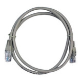 Cable De Red Ethernet Router Modem Patch Cord Cat 5e 1m Gris