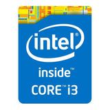 Logo Sticker Intel Core I3 Original Autoadhesivo Gabinete Pc