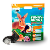 Ração Funny Bunny 1pacote 1,8kg Comida Para Coelho E Roedor