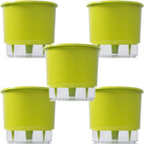 Vaso Raiz Autoirrigavel 21x18 Verde Cla Cultivar Plantar 5un