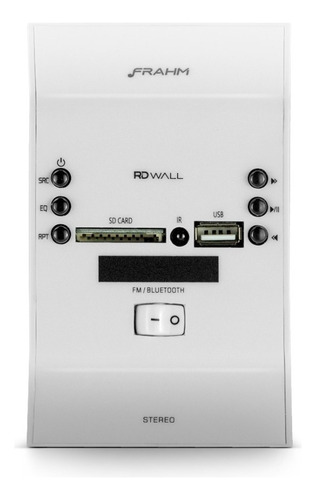 Amplificador De Parede Slim Rd Wall Branco Bivolt - Frahm Potência De Saída Rms 60 W