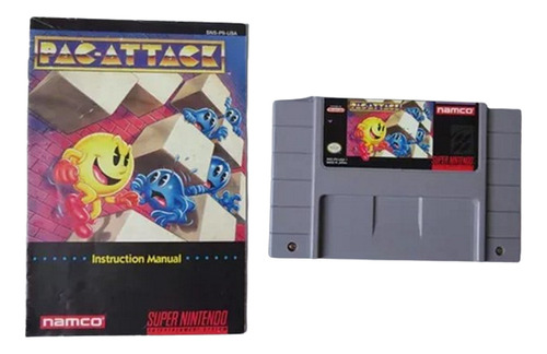  Id 268 Pac Attack Snes Original Super Nintendo Fita