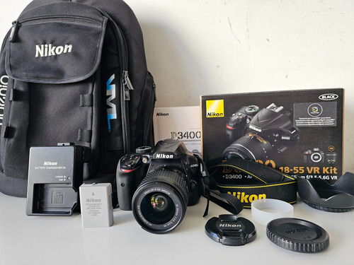 Camara Nikon D3400 Lente Kit 18-55mm + Caja - Leer  