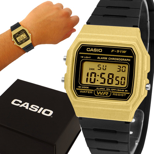 Relógio Casio Vintage Dourado Digital Garantia Original