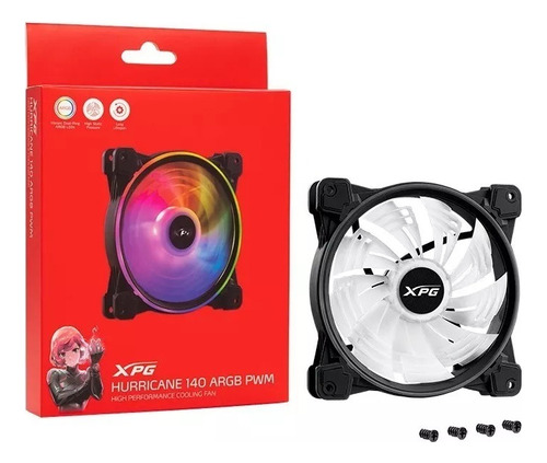 Ventilador Xpg Hurricane Argb Pwm 140mm 1800rpm