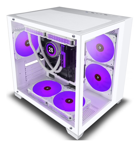 Kediers Micro Atx Tower Pc Case 7 Argb Fans Gaming Pc Mini C