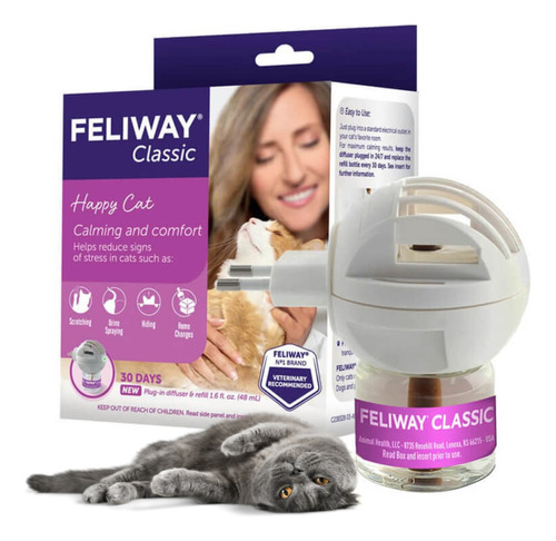 Feliway Gatos Difusor Kit Feromonas Nueva Formula 220 Volts