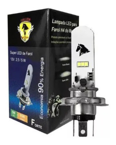 Lampada De Led H4 Super Branca 8000k Maior Alcance