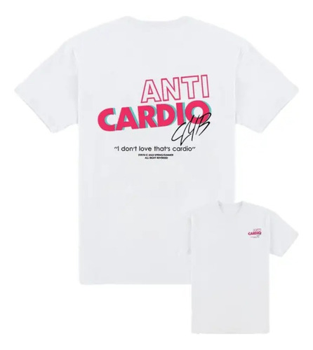 Polera Gimnasio Oversize Anti Cardio Logo