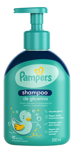 Shampoo Infantil De Glicerina Pampers 200ml