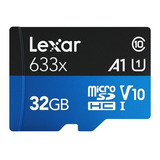 Memoria Micro Sd Lexar 32gb 4k Uhs-1(u1) A1 Clase 10 95 Mb/s