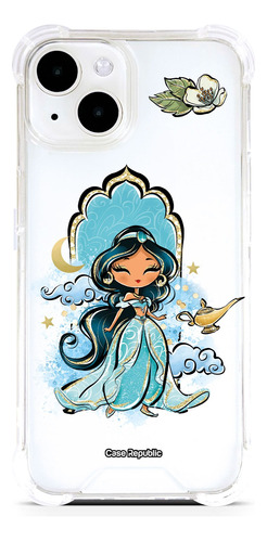 Funda Celular Para iPhone Jazmín Disney Transparente