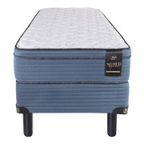 Sommier Americana King Koil Comfort Sensations Aspen 1 1/2 Plaza De 190cmx90cm  Azul Acero Con Base Dividida