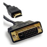 Cabo Dvi-d 24+1 Para Hdmi Dual Link Ouro De 15 Metros