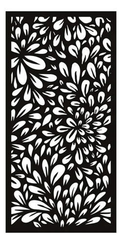 Panel Decorativo 0.60x1.20 Modelo Petalos - Chapa 0.9mm