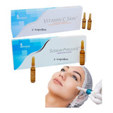 Sodium Pyruvate 2 Amp Y Vitamina C Skin 2 Amp. Pack Envió Ya