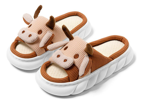 Nihay Pantuflas De Vaca,suaves Y Cómodas,lindas Pantuflas