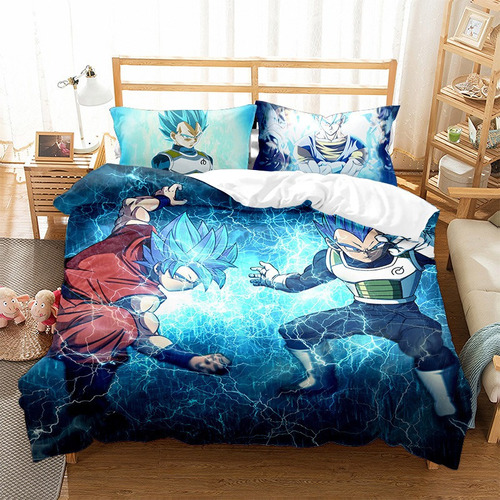 New Juego De Ropa De Cama De 3 Piezas Anime Dragon Ball