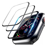 3 Piezas Mica Cristal Templado Para Apple Watch Protector