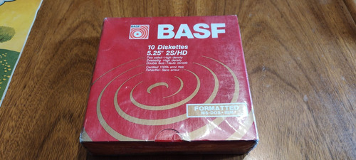 Diskettes Basf 5/14 Doble Densidad Sin Uso (caja Cerrada)