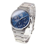 Orient Reloj Cronógrafo Rn-k Cuarzo Hombre Azul Plateado 