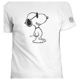 Camiseta Cuello Redondo Perro Snoopy Ink