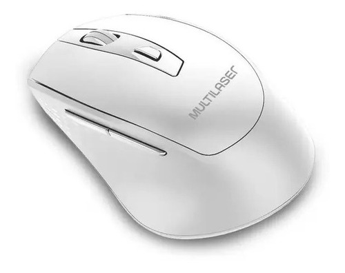 Mouse Wireless Branco 1600dpi Sensível Leve Escritório