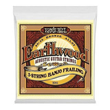 Corda Ernie Ball 010 Earthwood 80/20 Bronze Banjo 5 Cordas