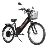 Bicicleta Elétrica - Confort - 800w Lithium - Preta - Duos 