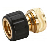 Conector Latón Karcher® Con Aquastop P/mangueras 1/2y5/8 Color Metálico