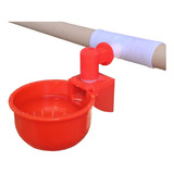 Bebedouro Automático Copinho Para Aves + Te Adapta 30 Uni Cor Vermelho