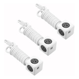 Multitoma Con Extensión De 3.0mts Gris Usb - 3 Unidades